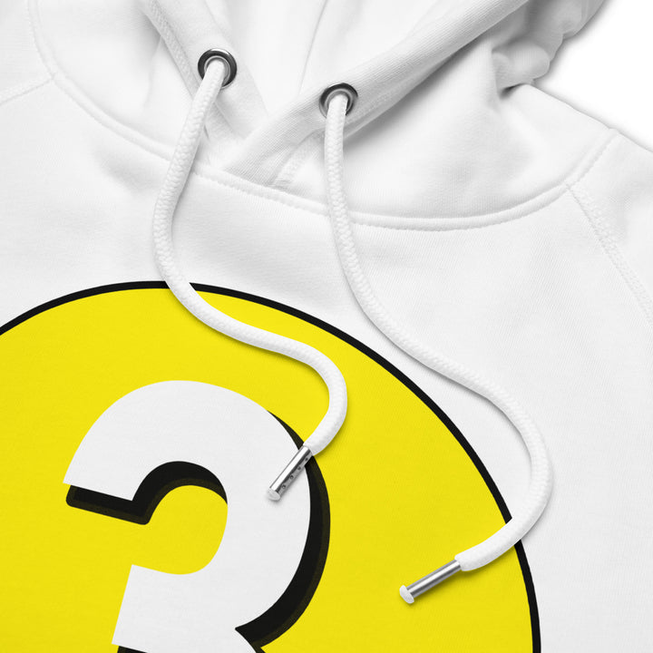 Unisex pullover hoodie: White on Yellow 3