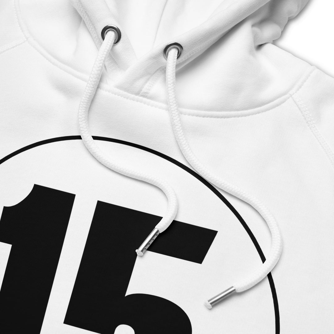 Unisex pullover hoodie: Black on White 15