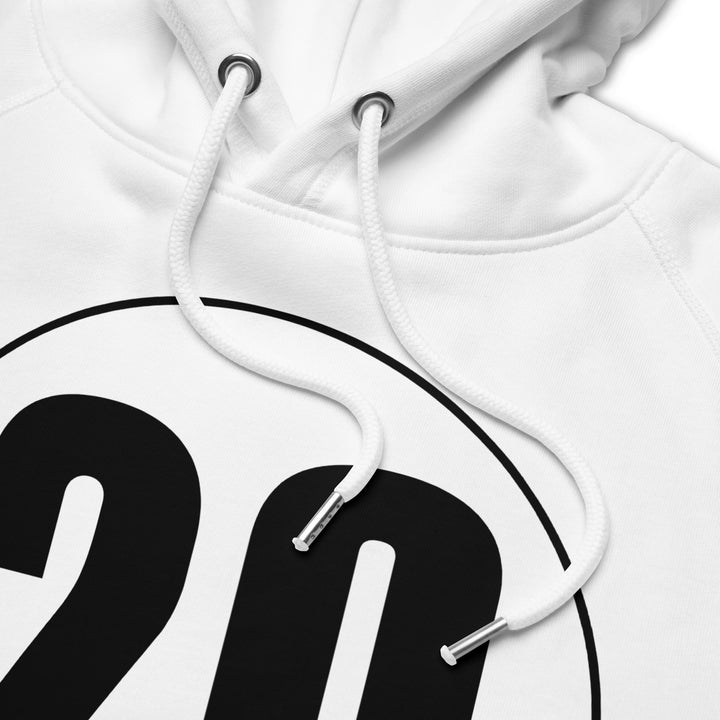 Unisex pullover hoodie: Black on White 20