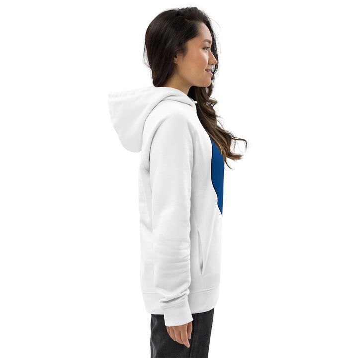 Unisex pullover hoodie: White on Navy Blue 0