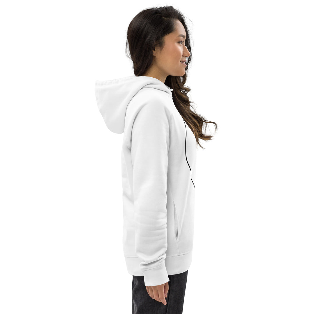 Unisex pullover hoodie: Black on White 1