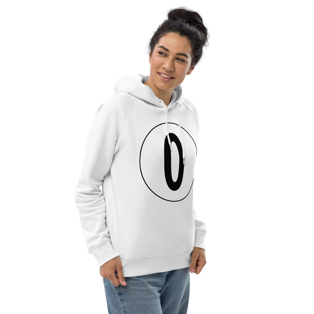 Unisex pullover hoodie: Black on White 0