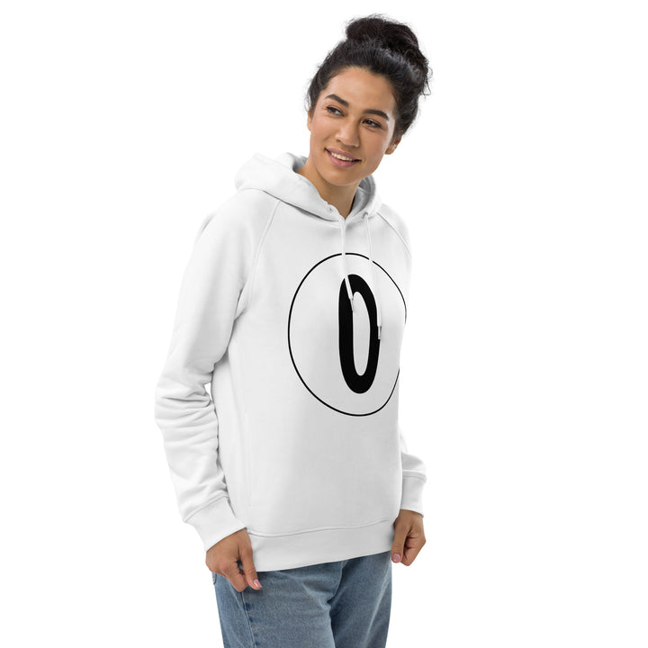 Unisex pullover hoodie: Black on White 0