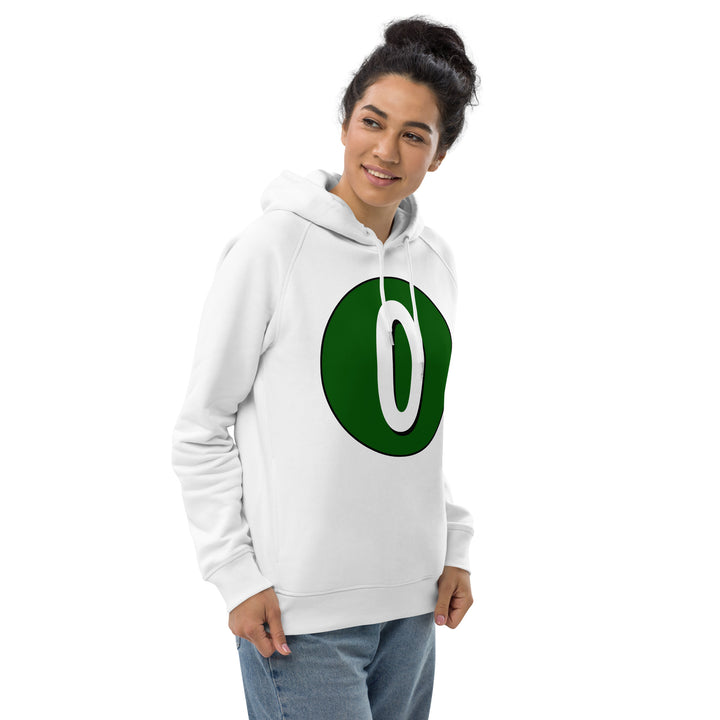 Unisex pullover hoodie: White on Hunter Green 0