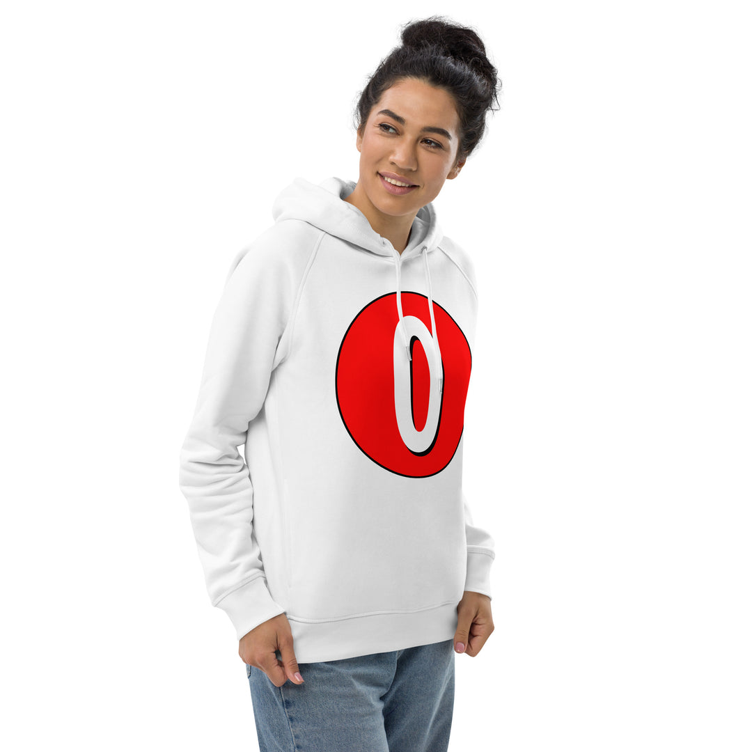 Unisex pullover hoodie: White on Red 0