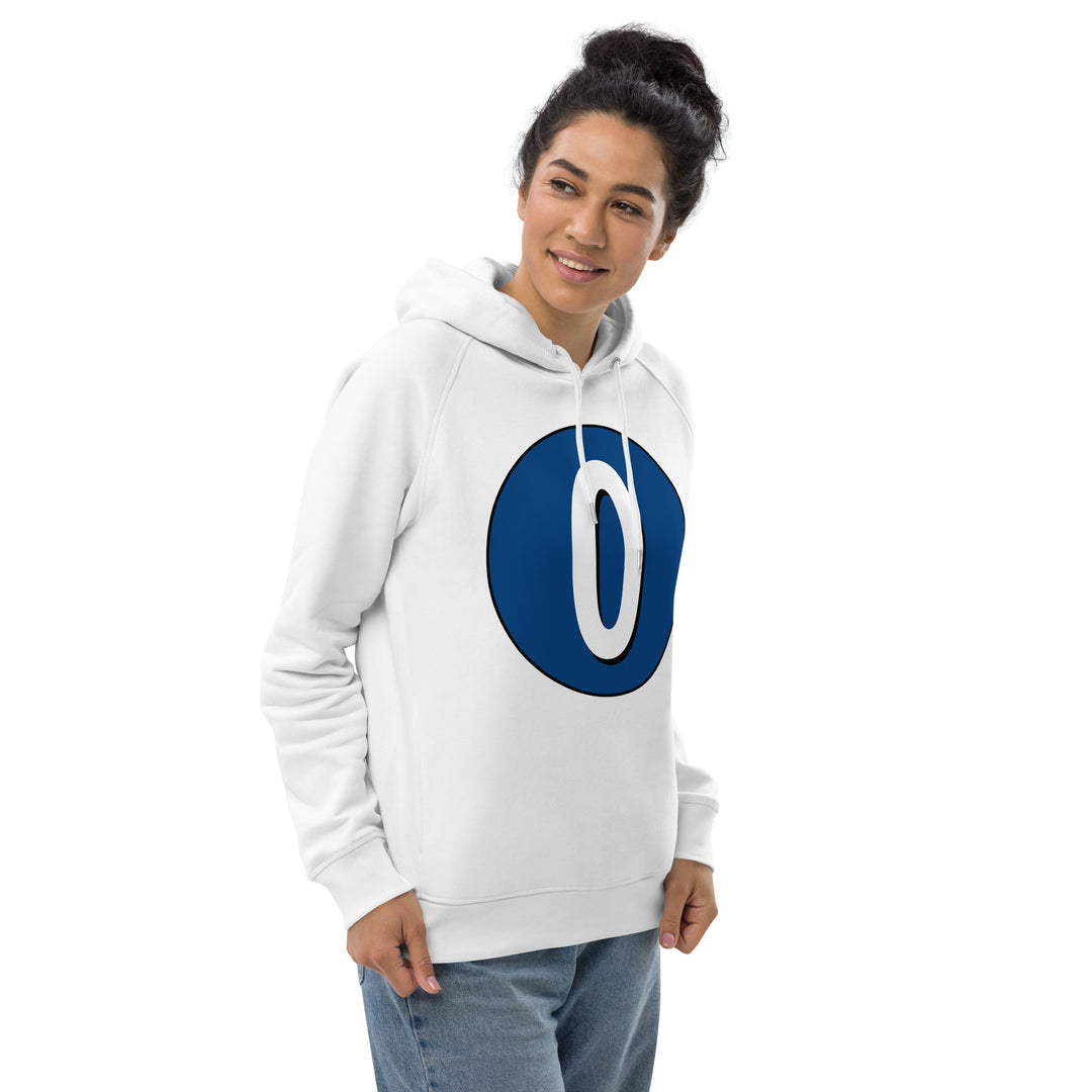 Unisex pullover hoodie: White on Navy Blue 0