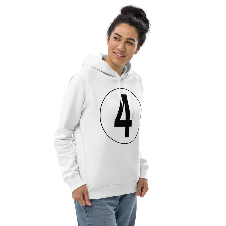 Unisex pullover hoodie: Black on White 4