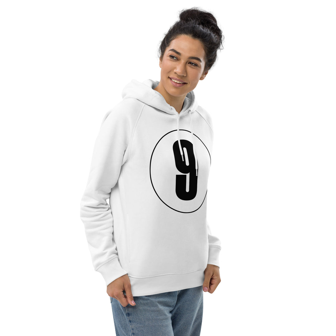 Unisex pullover hoodie: Black on White 9