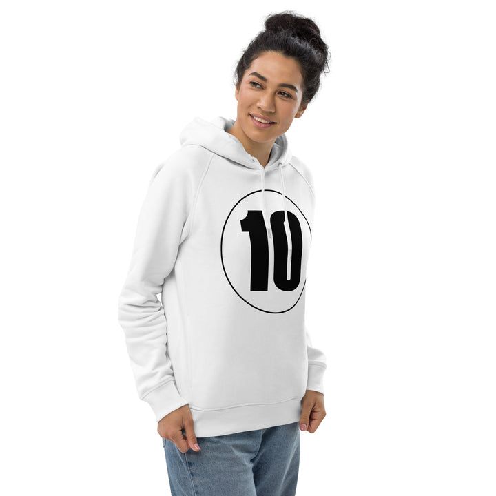 Unisex pullover hoodie: Black on White 10