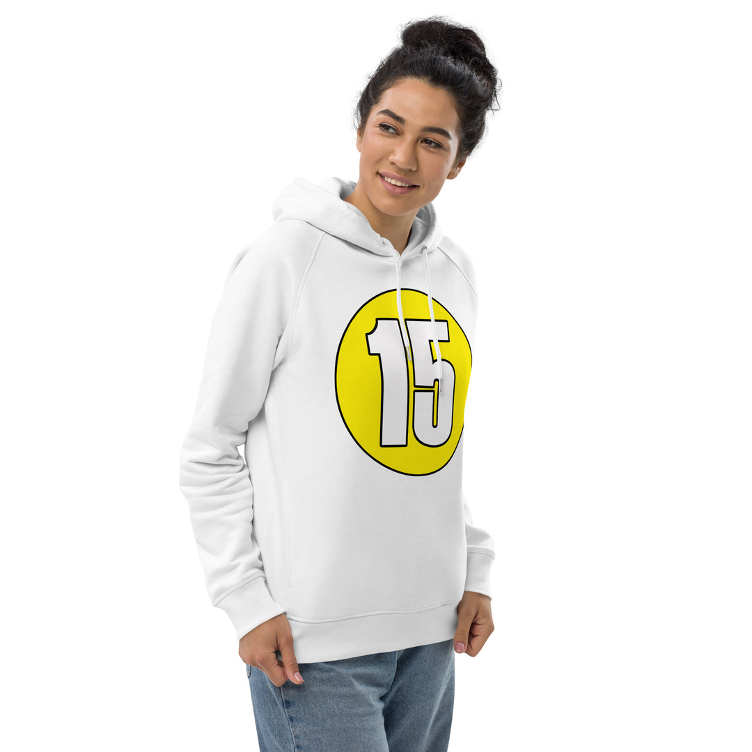 Unisex pullover hoodie: White on Yellow 15