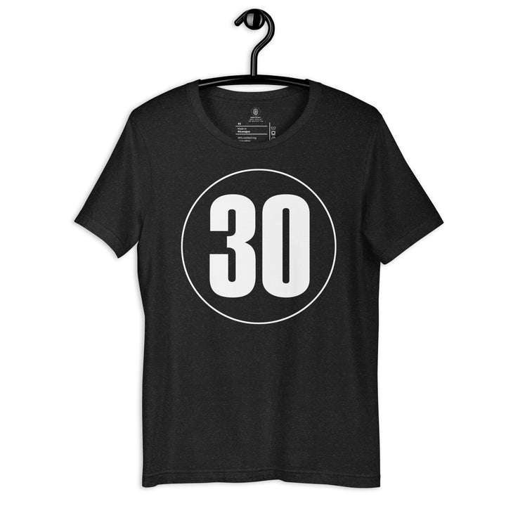 Unisex t-shirt: White on Black 30