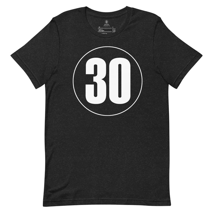 Unisex t-shirt: White on Black 30