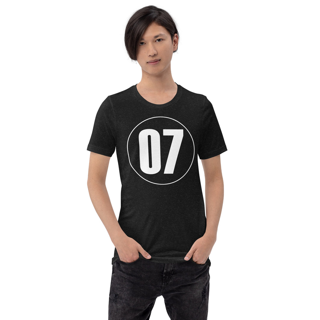 Unisex t-shirt: White on Black 07