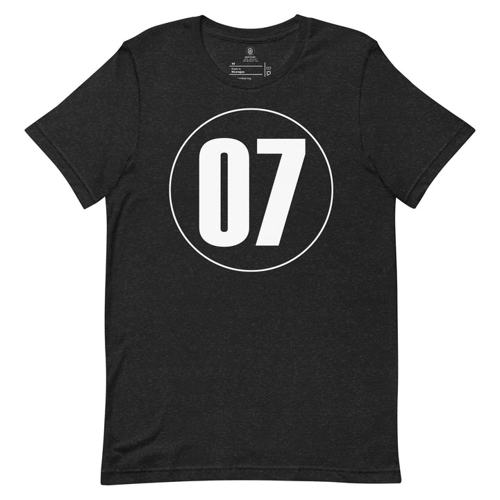 Unisex t-shirt: White on Black 07