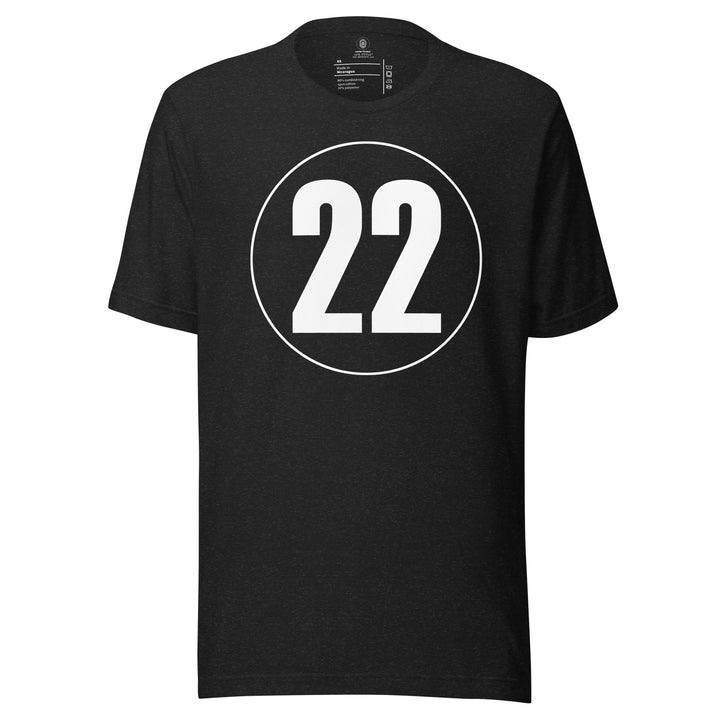 Unisex t-shirt: White on Black 22