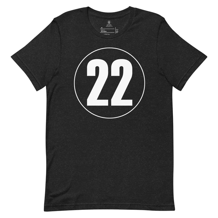 Unisex t-shirt: White on Black 22