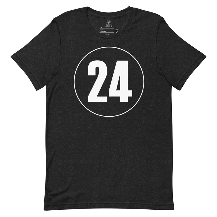 Unisex t-shirt: White on Black 24