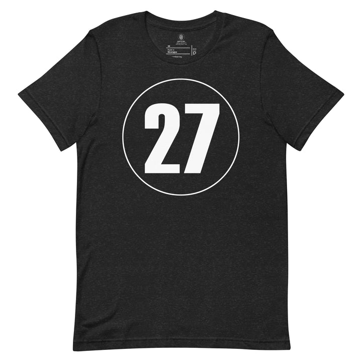 Unisex t-shirt: White on Black 27