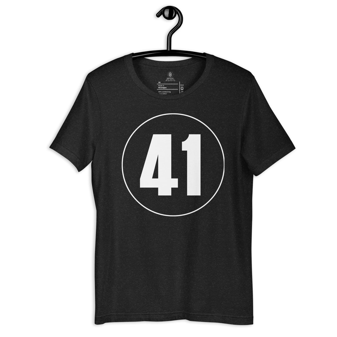 Unisex t-shirt: White on Black 41