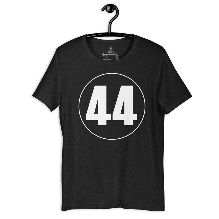 Unisex t-shirt: White on Black 44