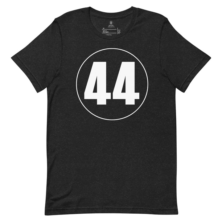 Unisex t-shirt: White on Black 44