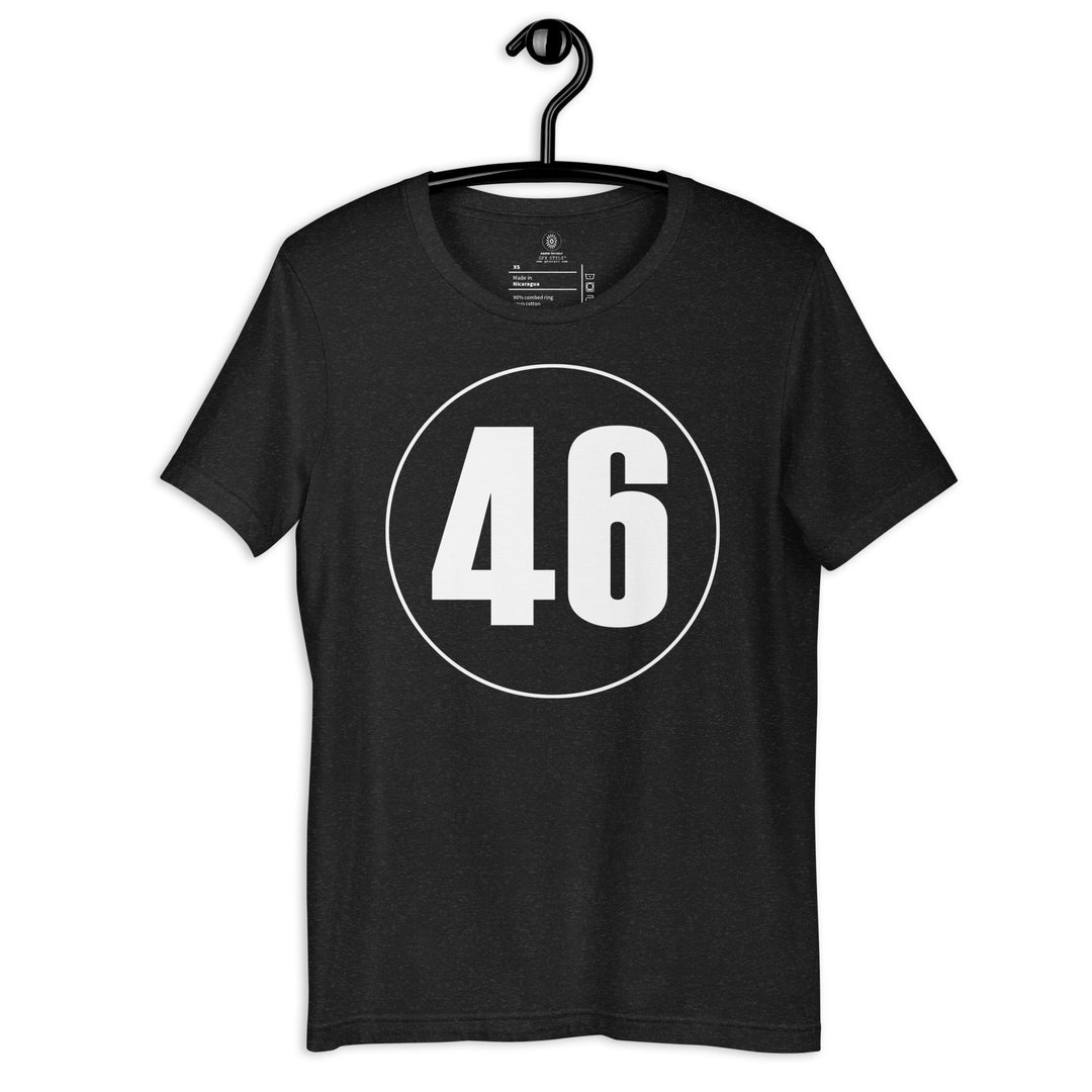 Unisex t-shirt: White on Black 46