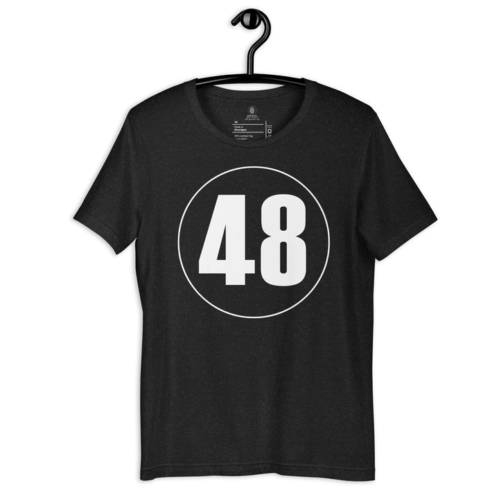 Unisex t-shirt: White on Black 48