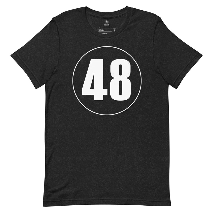 Unisex t-shirt: White on Black 48