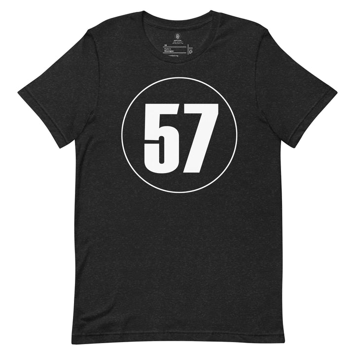 Unisex t-shirt: White on Black 57