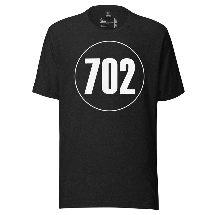 Unisex t-shirt: White on Black 702