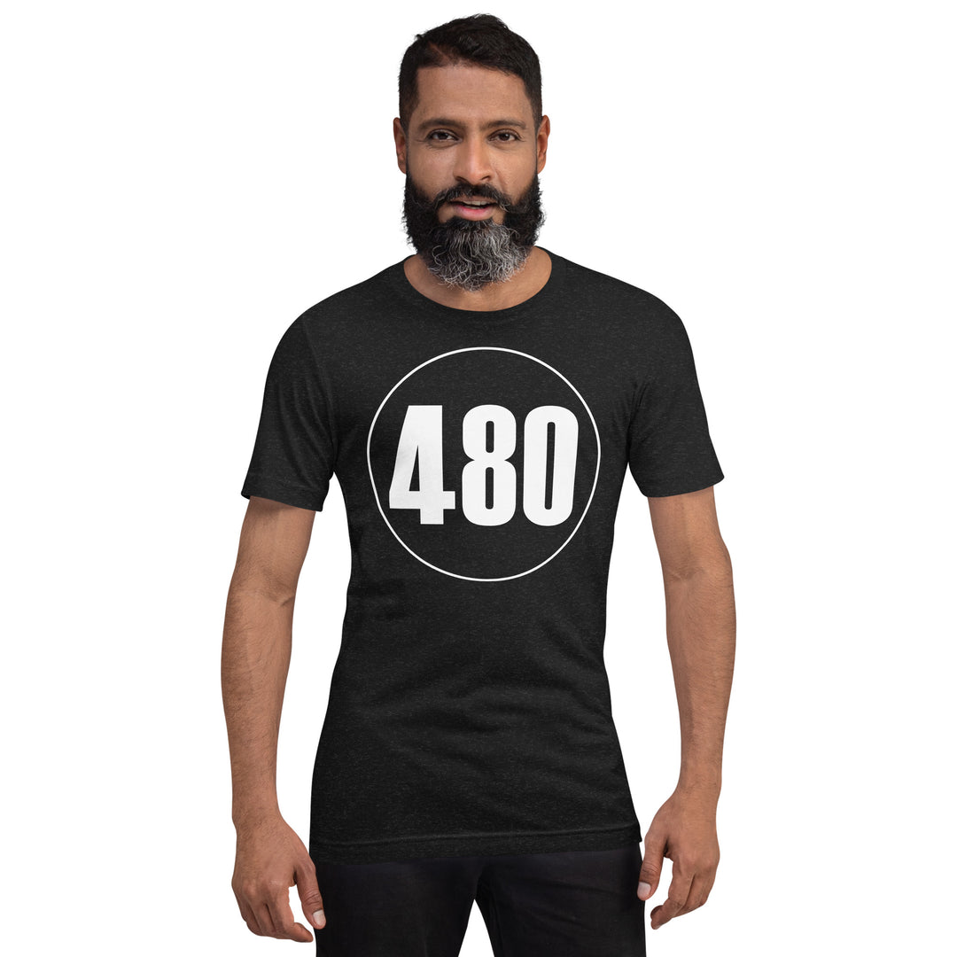 Unisex t-shirt: White on Black 480