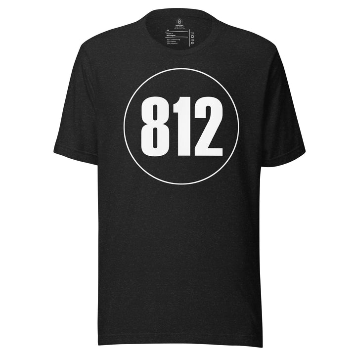 Unisex t-shirt: White on Black 812