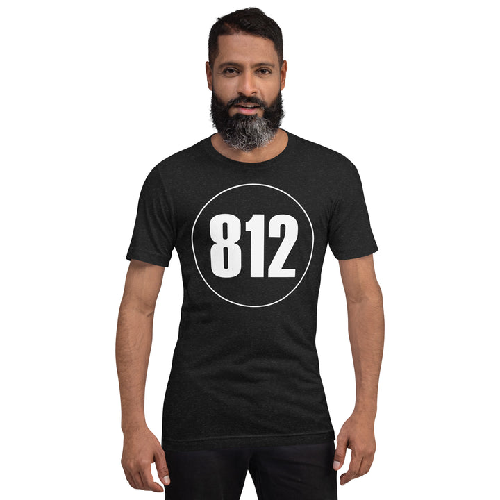 Unisex t-shirt: White on Black 812