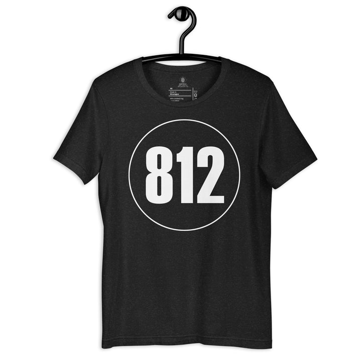 Unisex t-shirt: White on Black 812