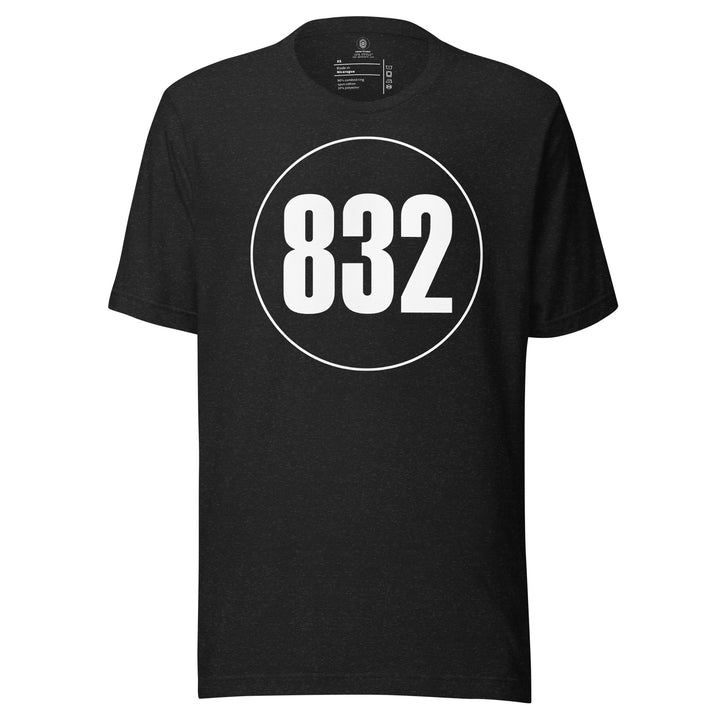 Unisex t-shirt: White on Black 832