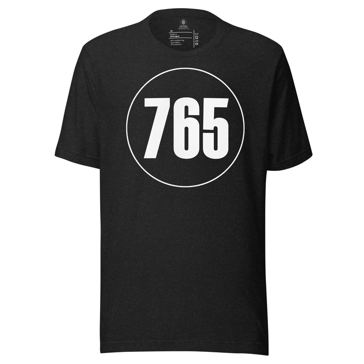 Unisex t-shirt: White on Black 765