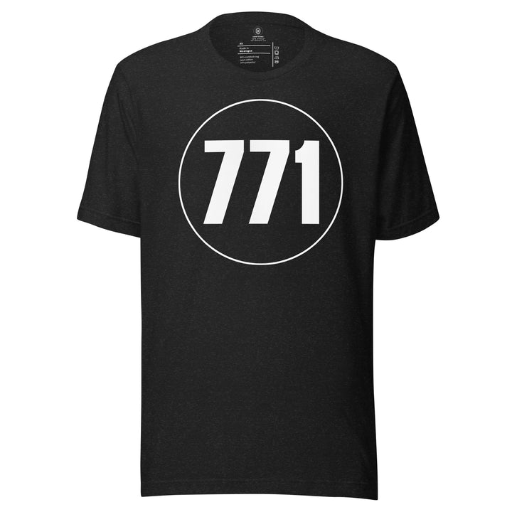 Unisex t-shirt: White on Black 771