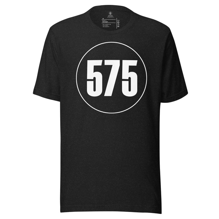 Unisex t-shirt: White on Black 575