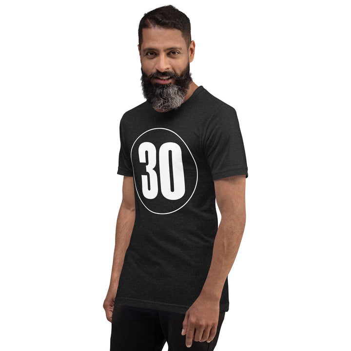 Unisex t-shirt: White on Black 30