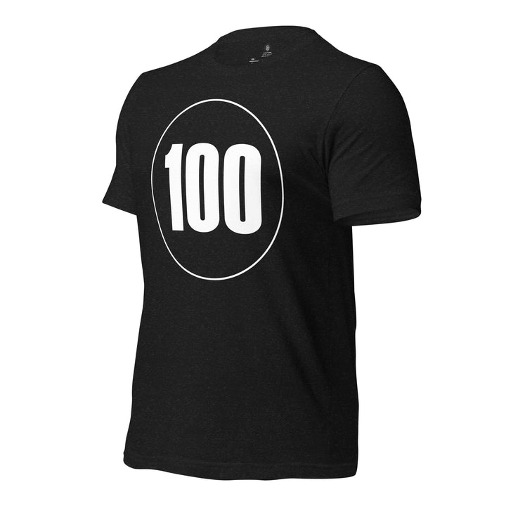 Unisex t-shirt: White on Black 100