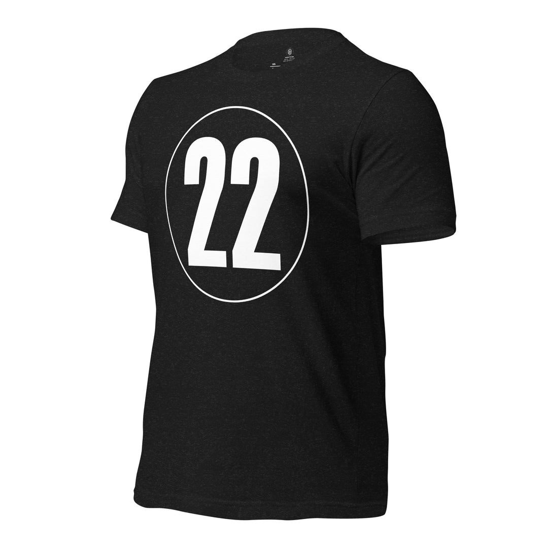 Unisex t-shirt: White on Black 22