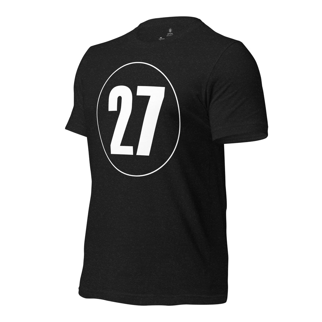 Unisex t-shirt: White on Black 27