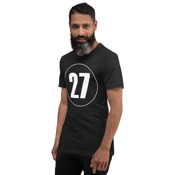 Unisex t-shirt: White on Black 27