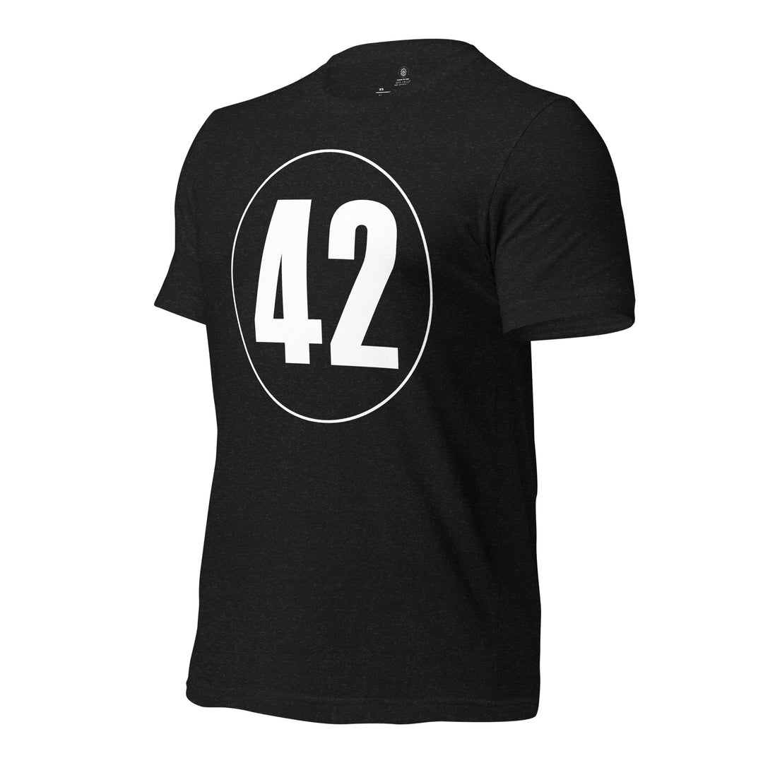 Unisex t-shirt: White on Black 42