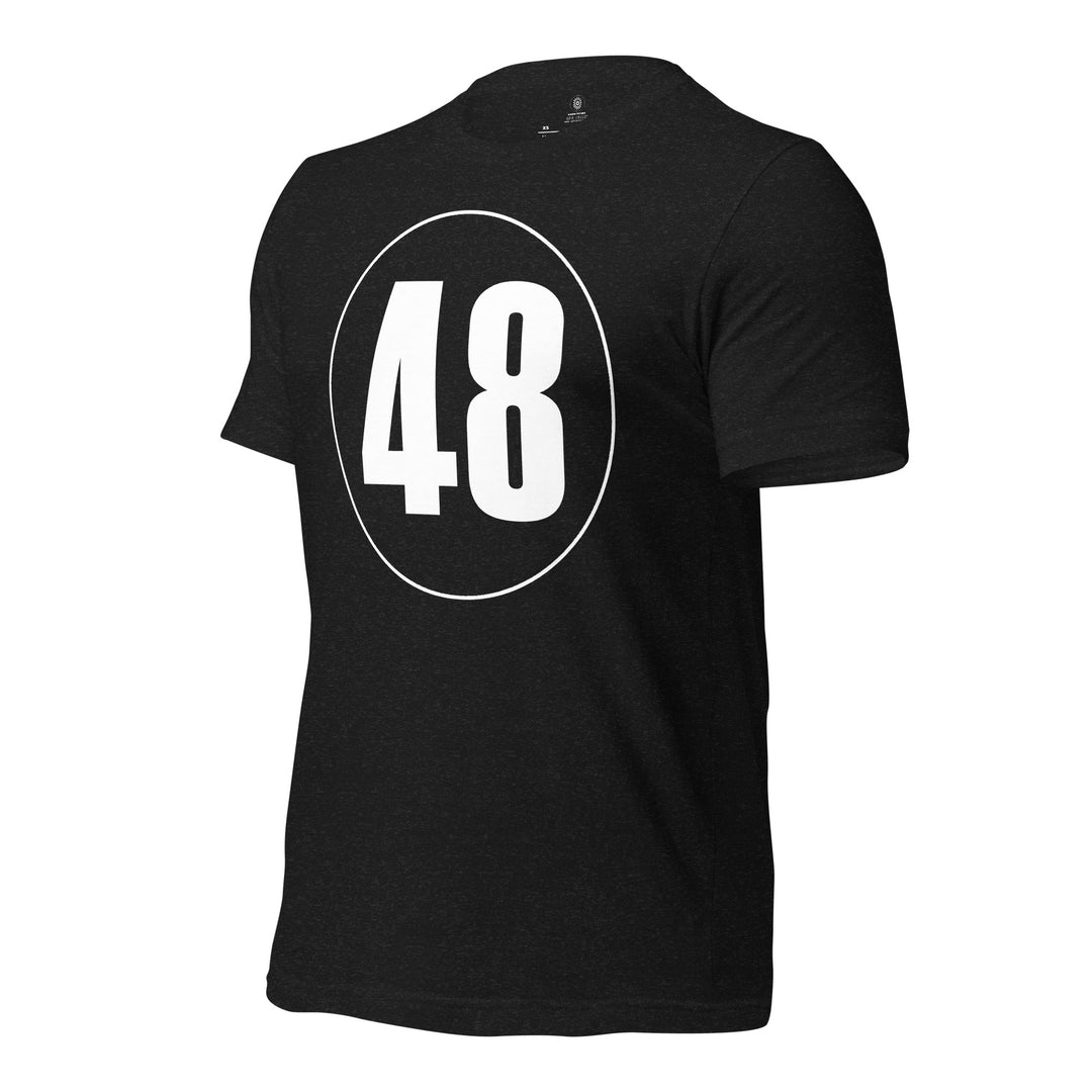 Unisex t-shirt: White on Black 48