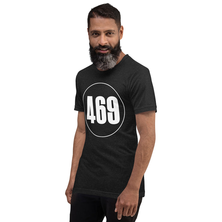 Unisex t-shirt: White on Black 469