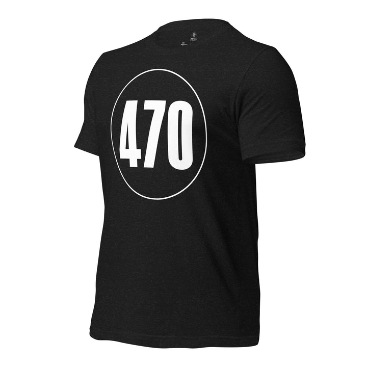 Unisex t-shirt: White on Black 470