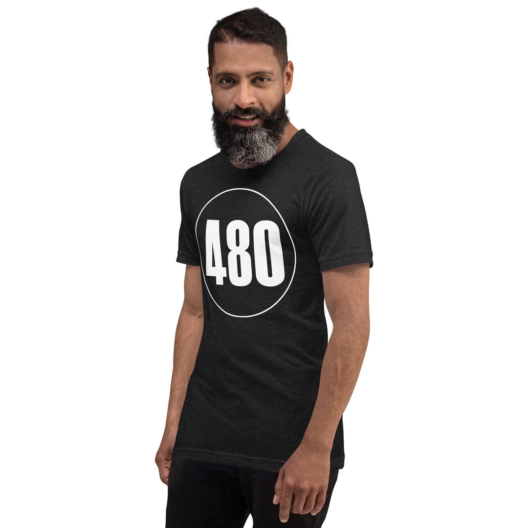 Unisex t-shirt: White on Black 480