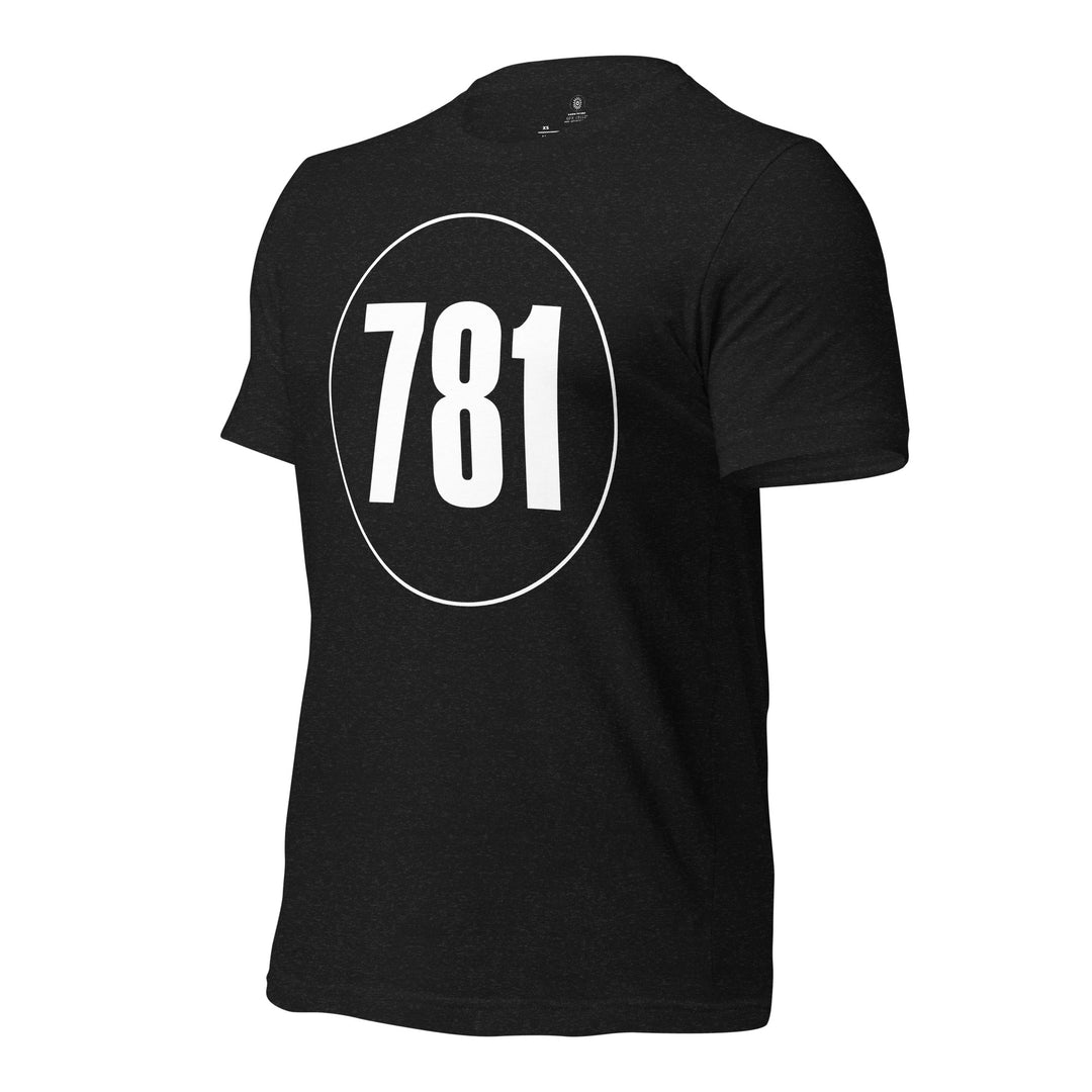 Unisex t-shirt: White on Black 781