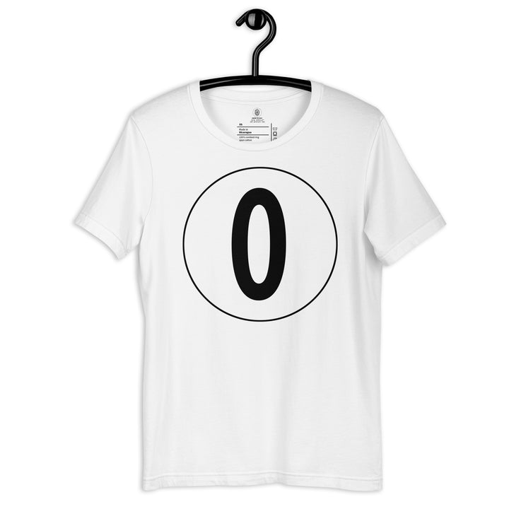 Unisex t-shirt: Black on White 0